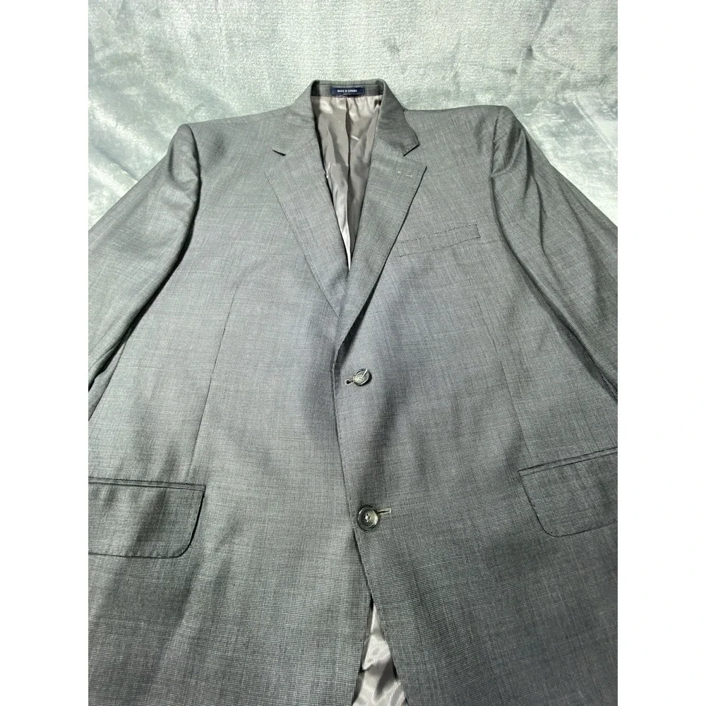 Ing Loro Piana Cremieux Blazer‎ 48R Micro Check 100% Wool Sport Coat Jacket Suit